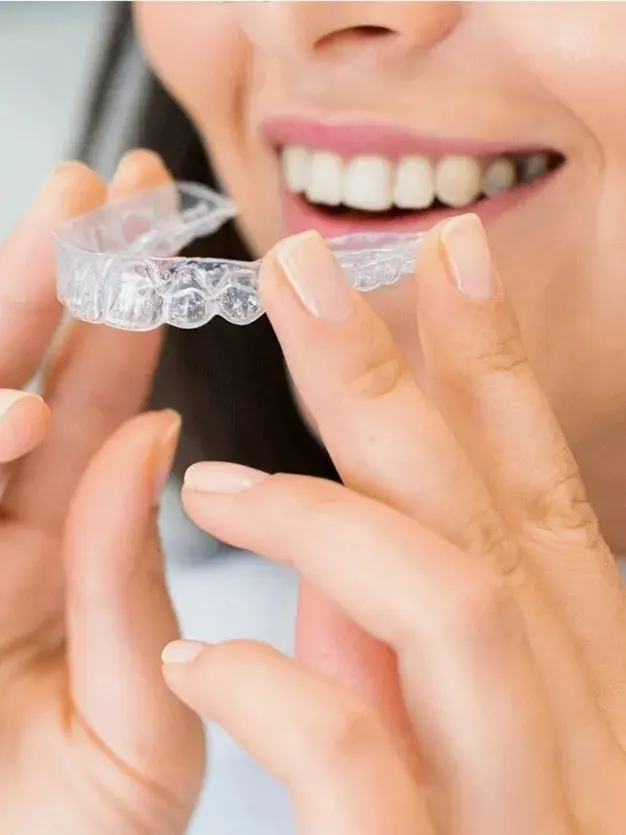 Invisalign clear aligners — almost invisible, comfortable and quick